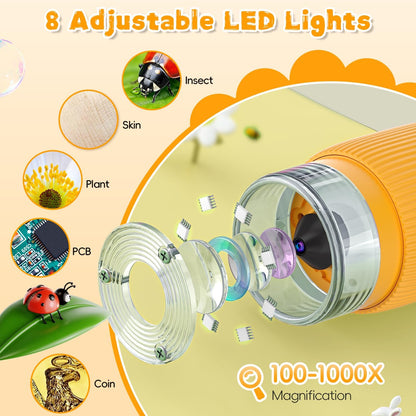 Zoomiko WonderScope™ - Portable Microscope