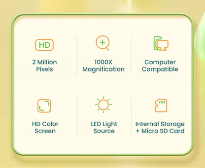 Zoomiko WonderScope™ - Portable Microscope